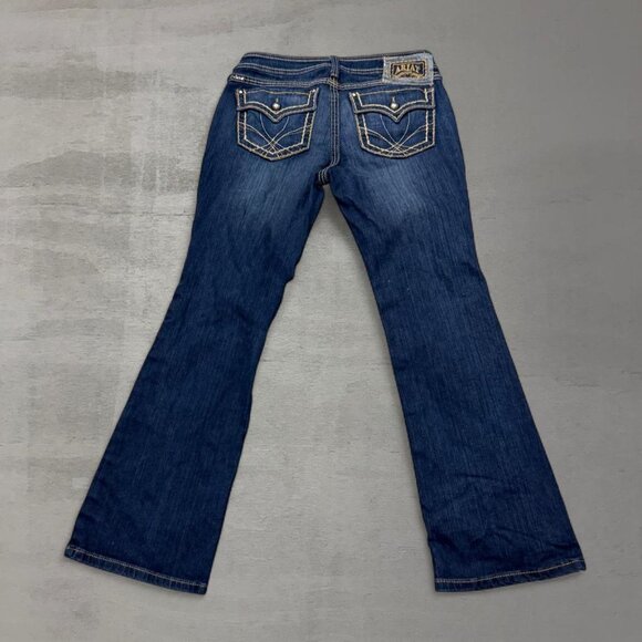 Ariat Low Rise Boot Cut Women’s Ruby Blue Flared Jeans 30 x 29 - Picture 1 of 7